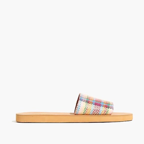MADEWELL Size 9 The Maddie Slide Textile Weaved Colorful Sandal - Picture 2 of 12